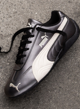 代购Puma  Speedcat Metallic彪马金属炭灰色轻便舒适女士赛车鞋