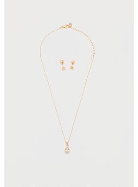 海外代购Swarovski/施华洛世奇女士项链抛光工艺龙虾扣黄铜水晶