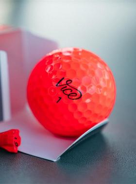 正品代购Vice Golf高尔夫球 PRO Plus大红色超软高级球12个/盒
