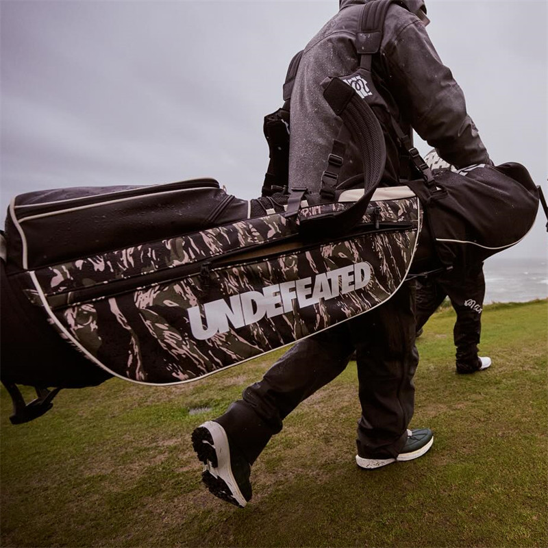 代购MALBON X UNDEFEATED联名款迷彩防撕裂多功能支架包高尔夫包