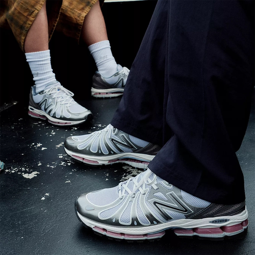 代购New Balance 1890时尚金属银拼接男女低帮运动跑鞋26年新款