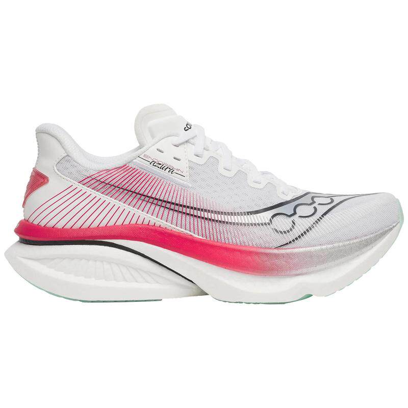 代购SAUCONY索康尼男士跑步鞋轻量缓震支撑竞速跑鞋白色粉色