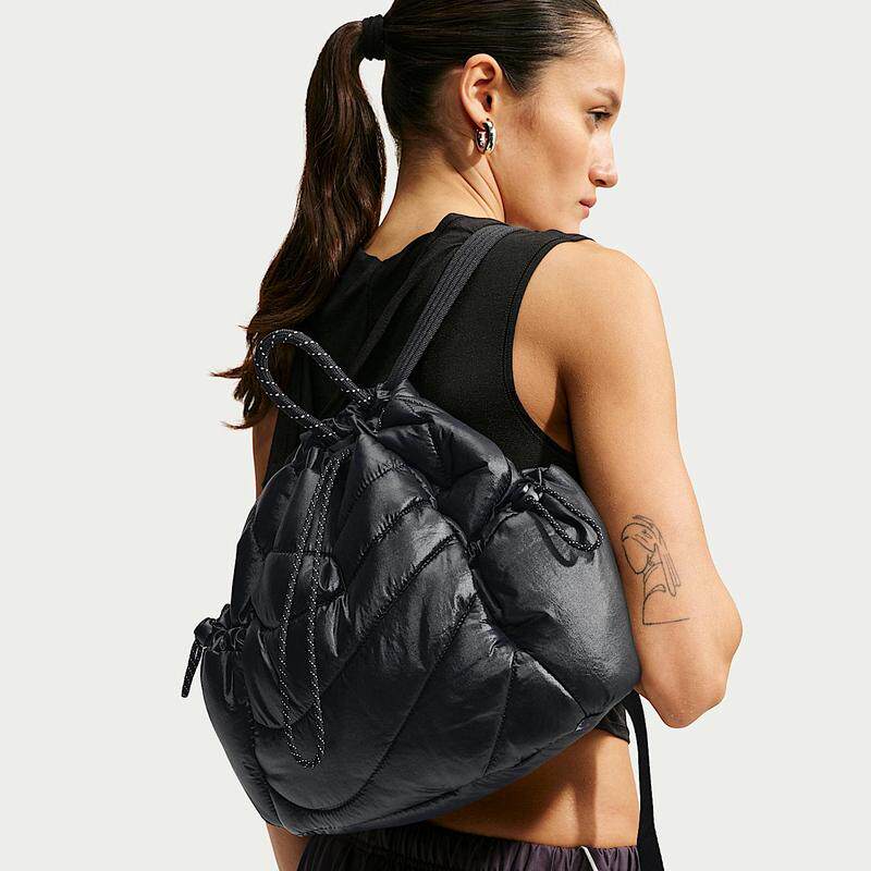 海外代购Nike/耐克女士双肩背包抽绳束口侧袋收纳尼龙迷你