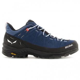 代购Salewa女士登山鞋防滑减震支撑轻便织物皮革透气耐磨山地徒步
