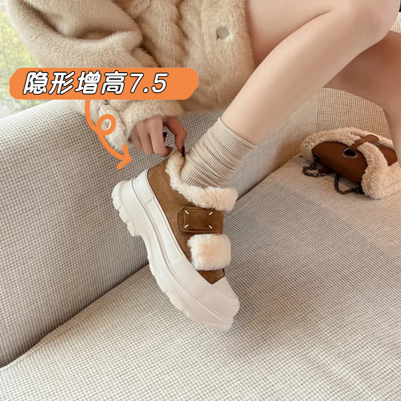 猫本喵小个子增高8厘米雪地靴
