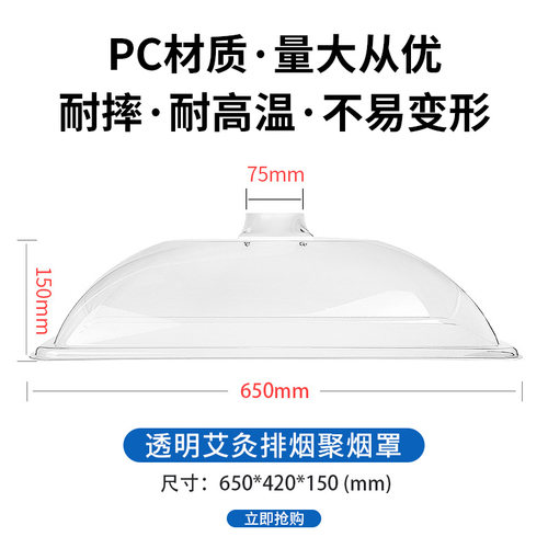 艾灸排烟罩吸烟罩养生馆排风系统