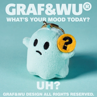 GRAF Original Brand [Mini Version] What's your mood today? Mood Cute Ghost plush toy keychain thumbnail 6