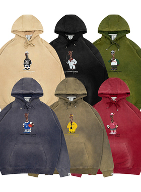 GRAF原创品牌长颈鹿致敬科比/Doom/Wutang/疤面煞星洗水落色帽衫