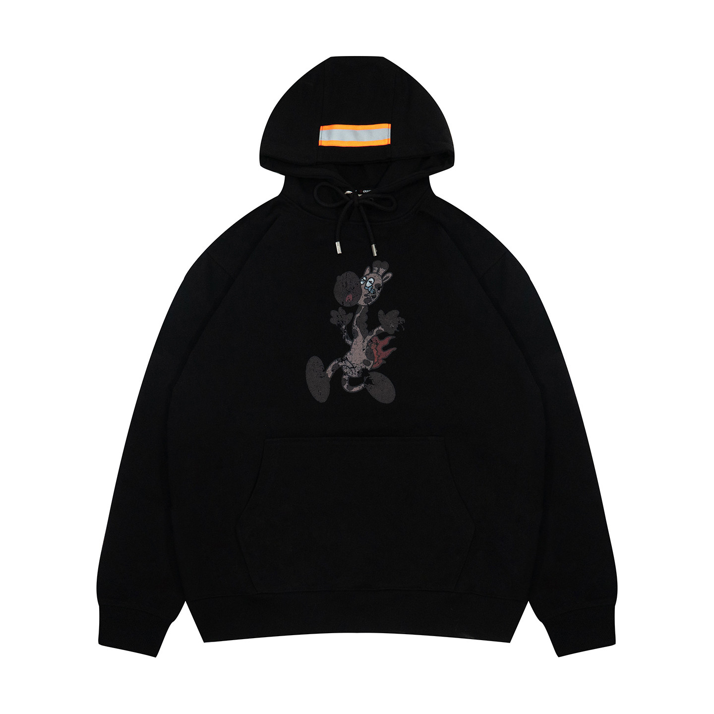 GRAF原创品牌【TheRemix】面料混音系列消防屁股着火小鹿美式帽衫