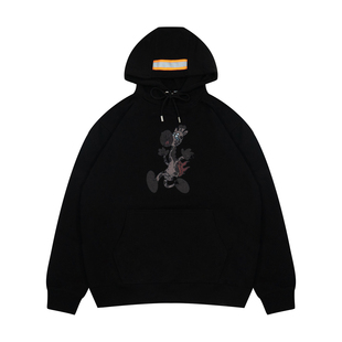 GRAF原创品牌【TheRemix】面料混音系列消防屁股着火小鹿美式帽衫