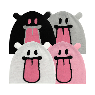 Ghost可爱鬼2.0幽灵针织帽无边冷帽 BOO GRAF原创品牌 暴击可爱