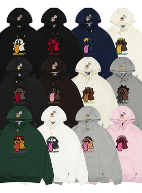 GRAF原创品牌【新学校】BooGhost可爱鬼2.0说唱歌手重磅薄绒帽衫