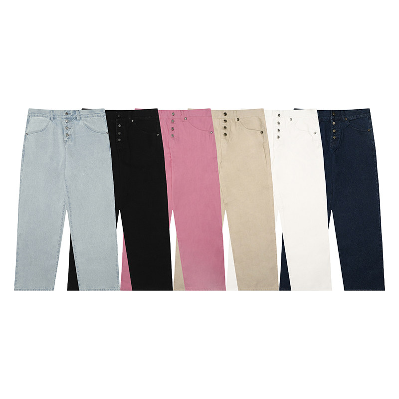 毛边简约街头百搭牛仔长裤GRAF