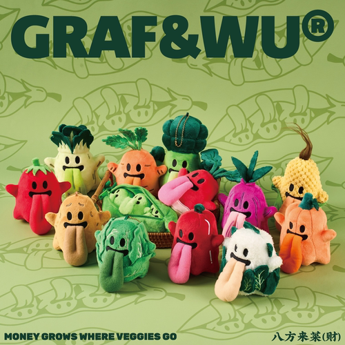 GRAF八方来菜可爱鬼包挂玩偶