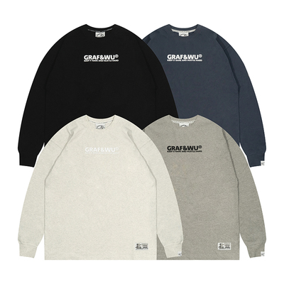 标志基础街头长袖T恤GRAF原创