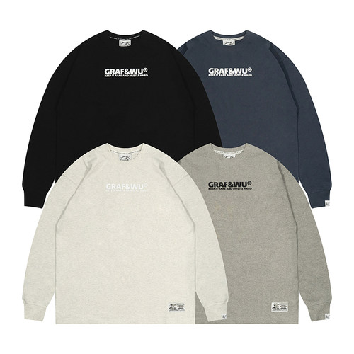 标志基础街头长袖T恤GRAF原创