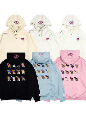 GRAF原创品牌CertifiedLoverBaby爱情小天使刺绣宽松加绒帽衫卫衣