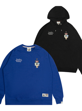 GRAF原创品牌【24Vol.2】四个长颈鹿重叠立体字母美式绒帽衫卫衣