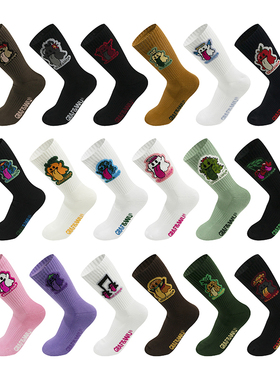 GRAF原创品牌BooGhost可爱鬼2.0天使恶魔水果系列厚实滑板中筒袜