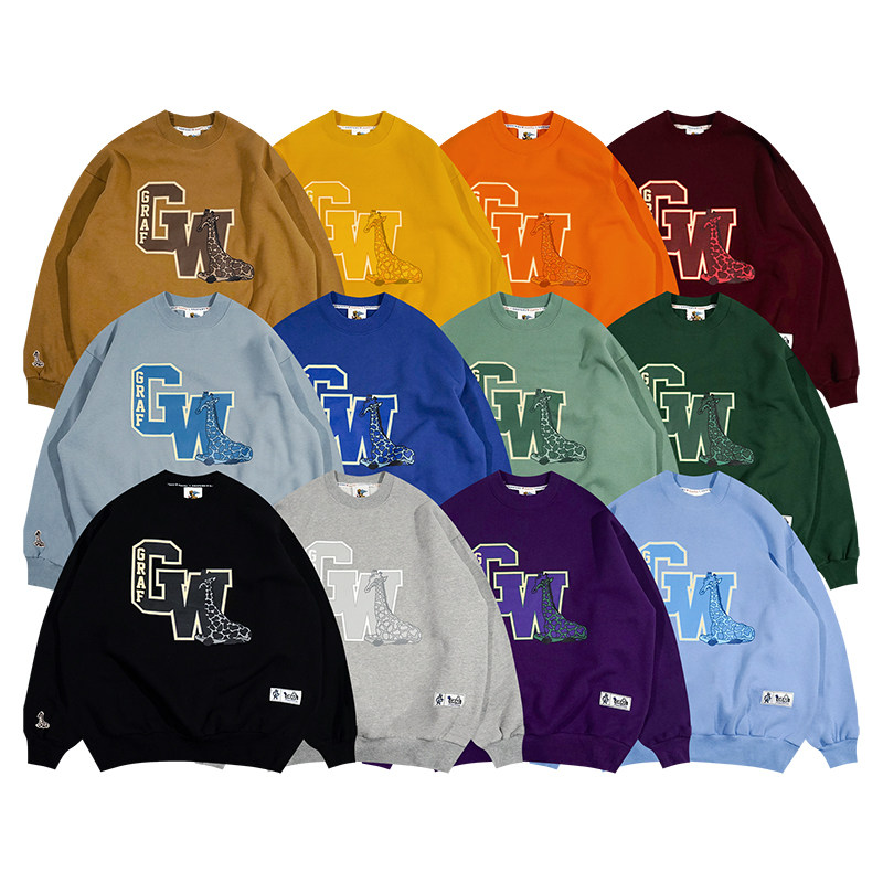 GRAF字母基础小鹿卫衣