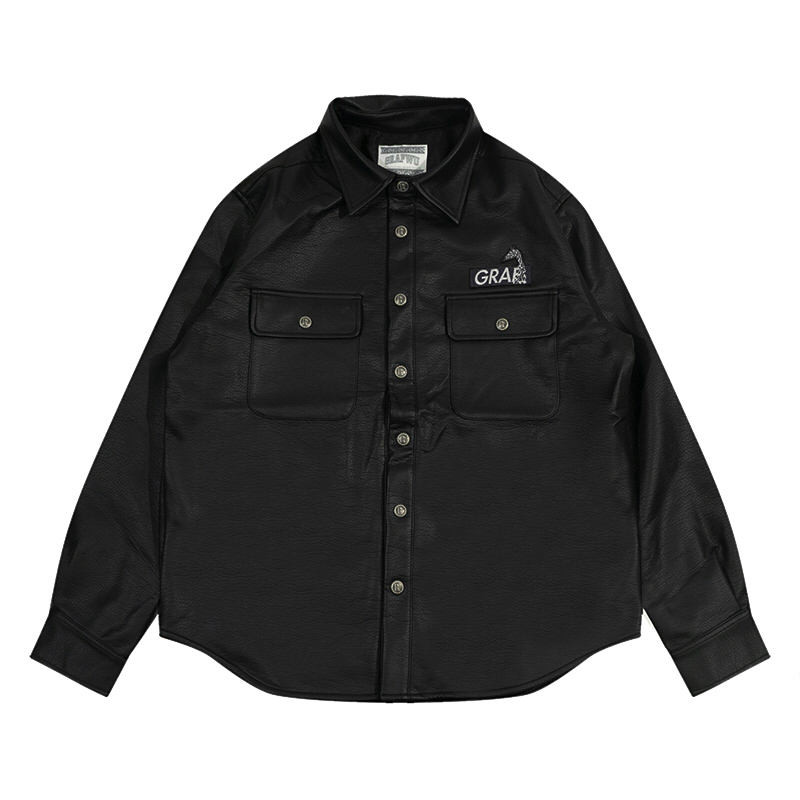 衬衣美式原创pu暗黑外套GRAF&WU