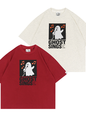 GRAF原创品牌GhostSing幽灵演唱会80年代海报Live糙手感印花短袖