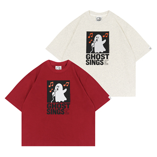 GRAF原创品牌GhostSing幽灵演唱会80年代海报Live糙手感印花短袖