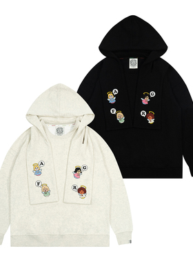 GRAF原创品牌【TheSample】基础采样系列四祈祷女孩天使拆卸帽衫