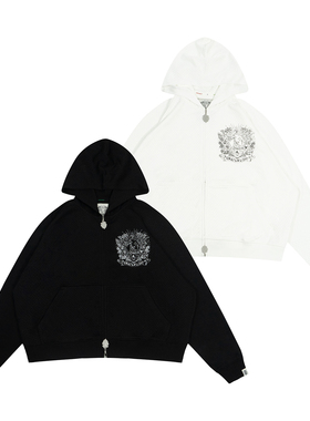 GRAF原创品牌【TheSample】基础采样系列双层重磅网眼破坏鹿帽衫