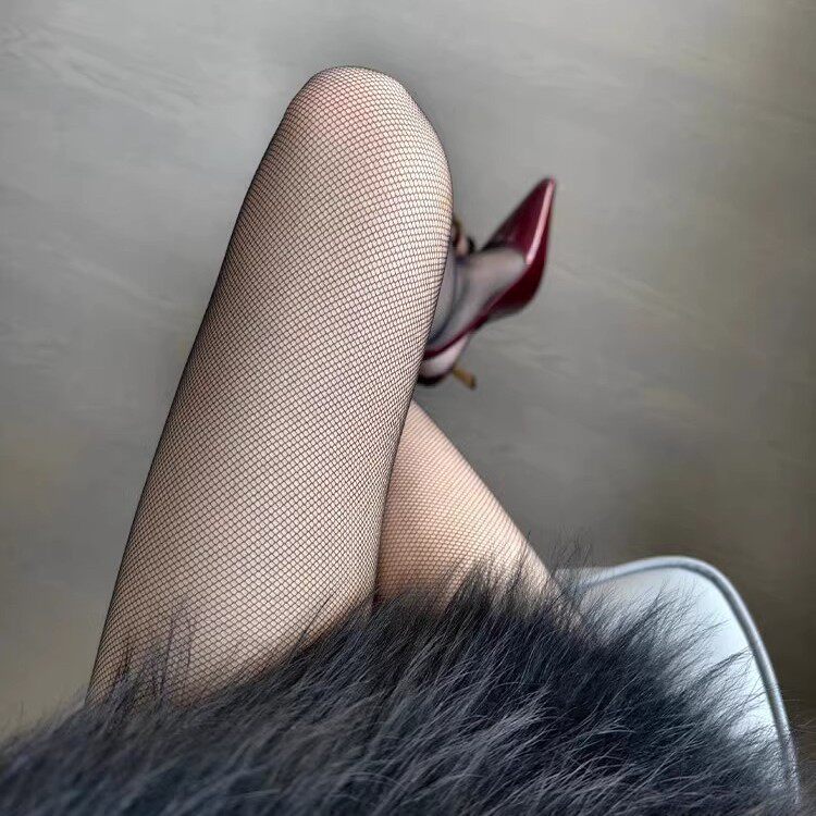 春夏季薄款黑色丝袜女日系性感侧边密网细网打底连裤袜ins渔网袜
