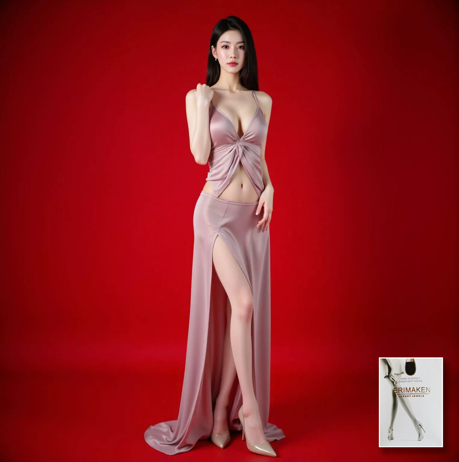 触感顺滑无缝360包芯丝脚尖全透明性感光腿黑丝袜开裆【含税】