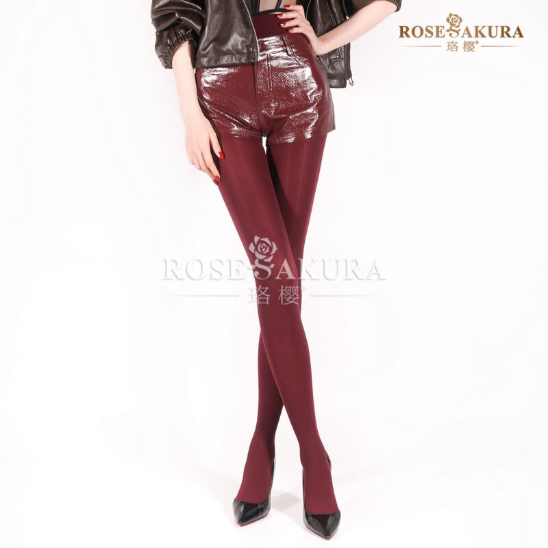 珞樱千金120D丝滑丝袜春秋天鹅绒加棉微厚款性感情趣黑连裤袜8539