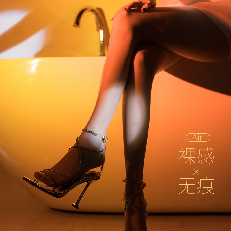 千匹精丝袜春夏超薄连裤袜性感隐形防勾丝打底袜子女批发开裆黑丝