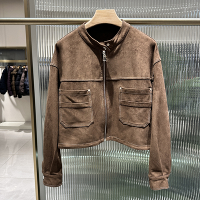 2026春季立领减龄短款夹克女