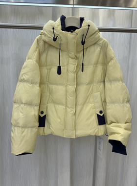 2025冬季新款休闲连帽高级感宽松减龄白鸭绒短款羽绒服外套潮9930