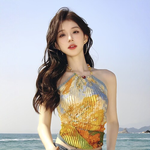泰式性感绝美油画风比基尼三件套挂脖吊带辣妹温泉海边度假泳衣女