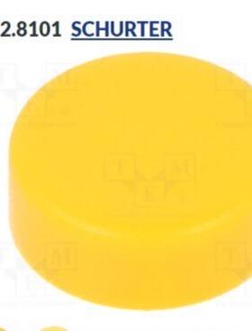 0862.8101SCHURTER 按钮; 8.5mm; 圆形; 黄色; 1241.16