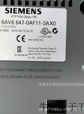 原装触摸屏6AV6647-0AF11-3AX0 KTP1000面板现货特价