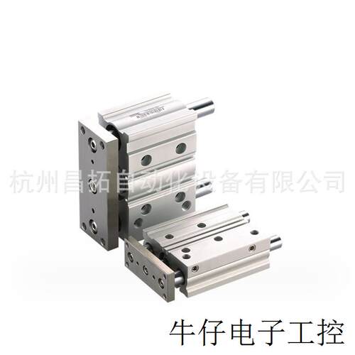 薄型气缸原厂直供GY12-63系列工业自动化多行程带导杆气缸