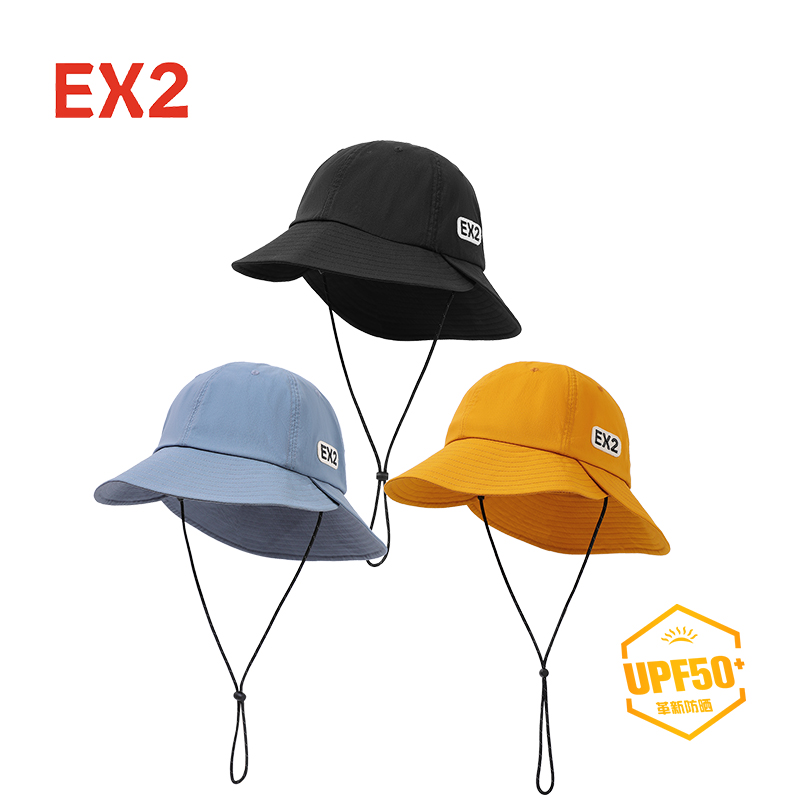 EX2伊海诗帽子男女夏天防晒渔夫帽防紫外线速干时尚猎鹿帽367063