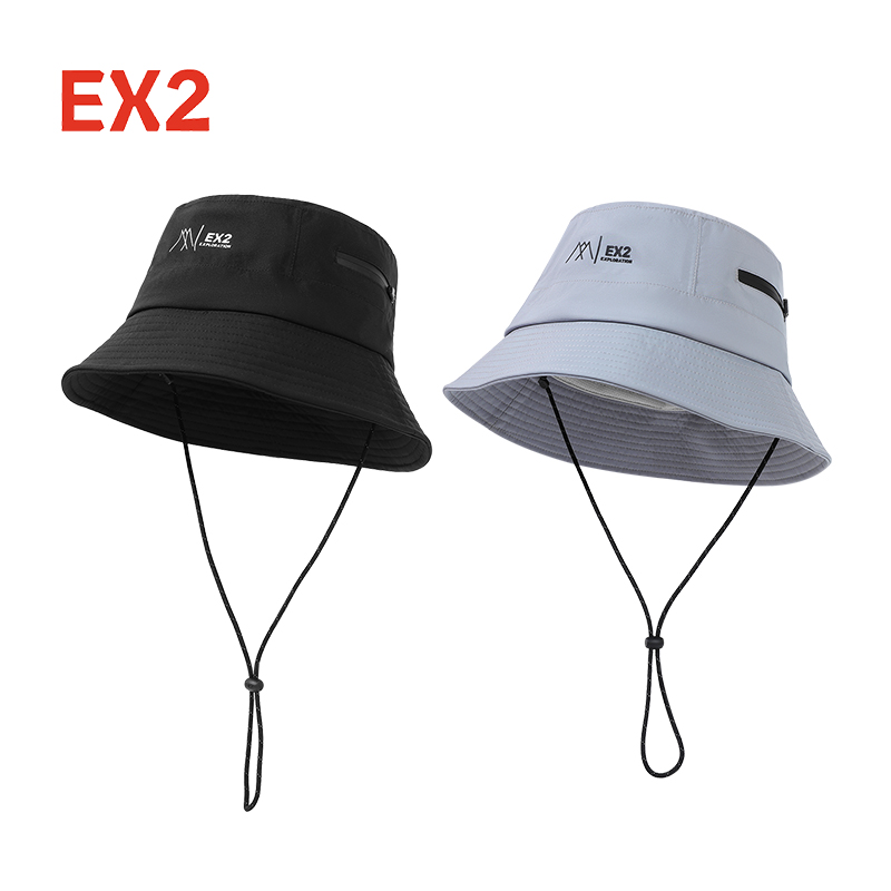 EX2伊海诗帽子男女夏季户外遮阳防水盆帽防晒露营系渔夫帽367045