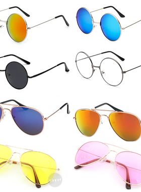 婚纱摄影道具眼镜影楼黑色