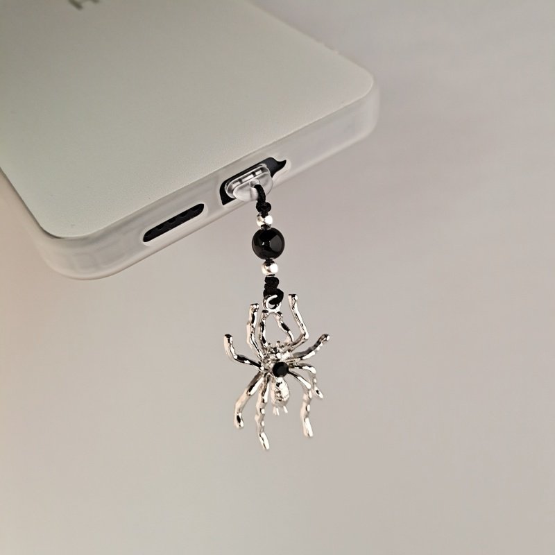 手工编制高颜值蜘蛛手机防尘塞气质个性学生情侣款type-c华为苹果,3C数码配件,手机防尘防水配件,淘宝优惠券,粉丝福利购,淘宝优惠卷