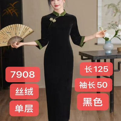 2025年新款加绒加厚旗袍