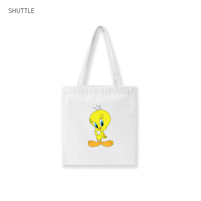 Shuttle翠儿帆布袋TweetyBird单肩包Canvas bag复古卡通ins风