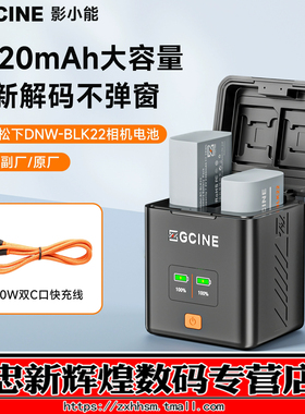 【3C认证】ZGCINE正光DMW-BLK22相机电池适用松下DC-S5M2 S5 S9 GH6 GH5M2单反数码微单LUMIX S5配件充电器