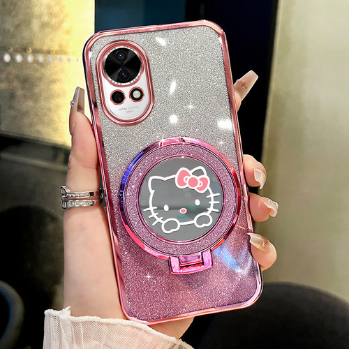 适用于华为nova12pro手机壳nova11闪粉猫咪支架nova10保护壳nova9透明se网红nova12活力版硅胶ultra防摔女款