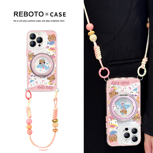 【明星同款】苹果斜挎挂绳手机壳