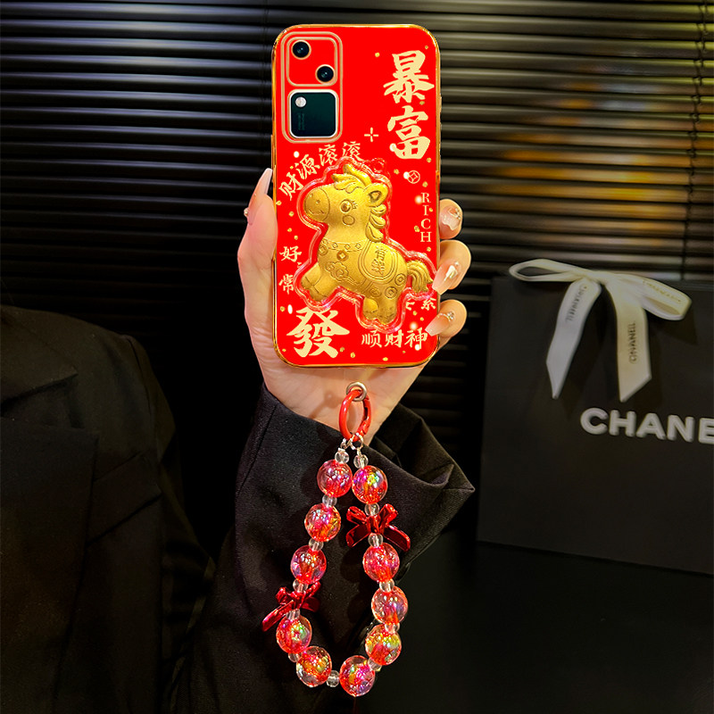 暴富有钱马适用vivos18手机壳红色s17新年s16本命年s15爆款s10女款s16e全包s12pro防摔,3C数码配件,手机保护套/壳,淘宝优惠券,粉丝福利购,淘宝优惠卷
