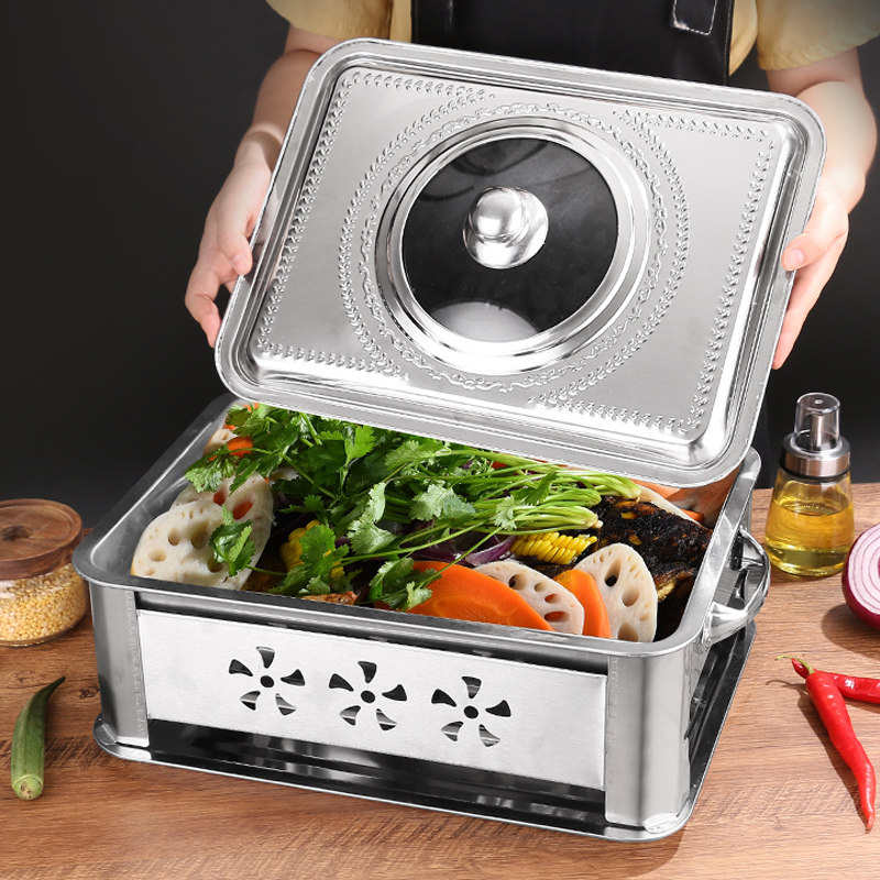 不锈钢盖子长方形托盘带盖盘子方盘盖子锅盖烤鱼盘盖子方锅玻璃盖,厨房/烹饪用具,锅盖,淘宝优惠券,粉丝福利购,淘宝优惠卷